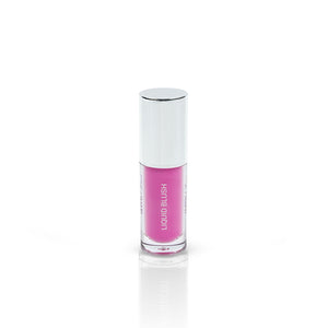 Ami Glow Pink Aura powder blush in a vibrant bright pink shade.